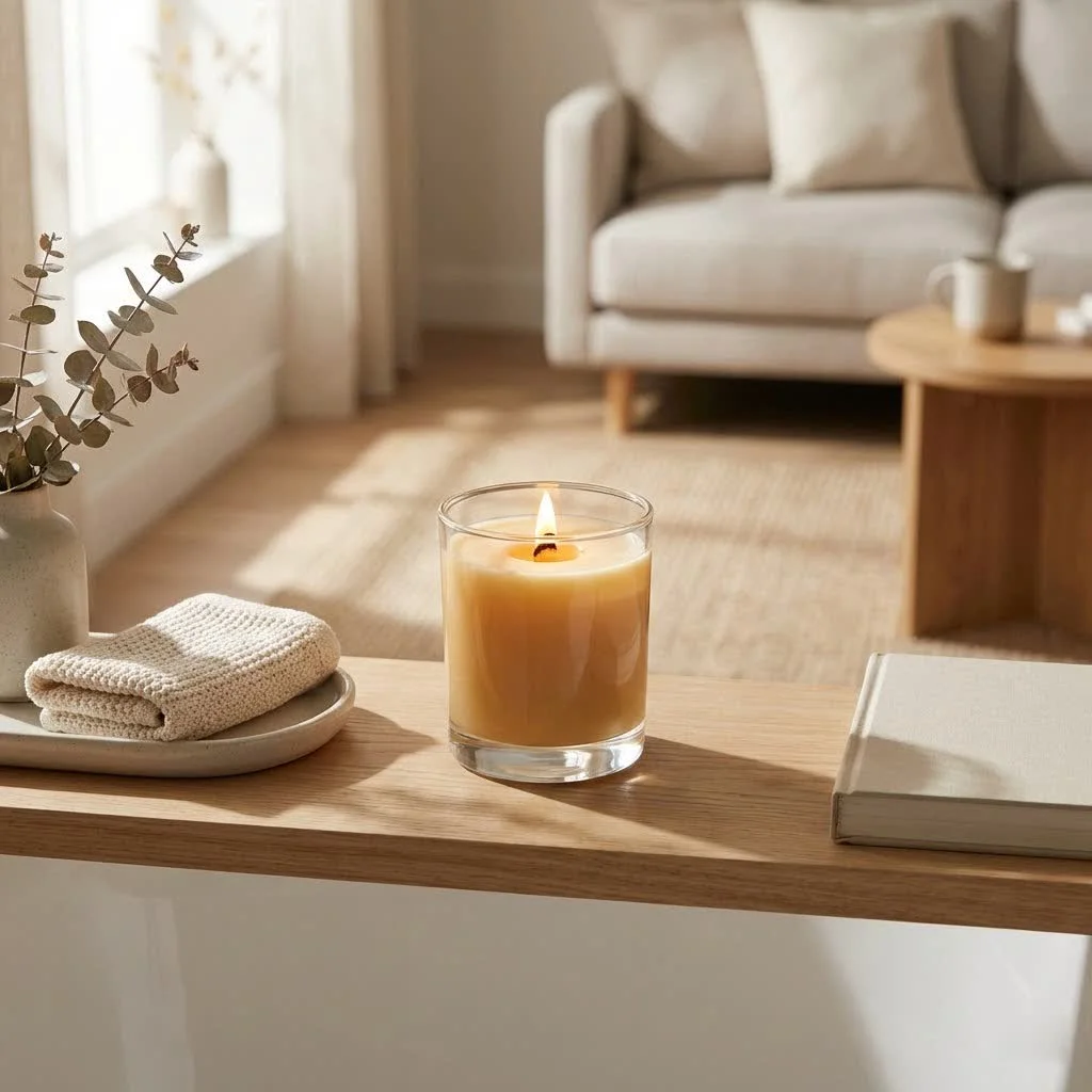 Luxurious cashmere scented candle for home ambiance